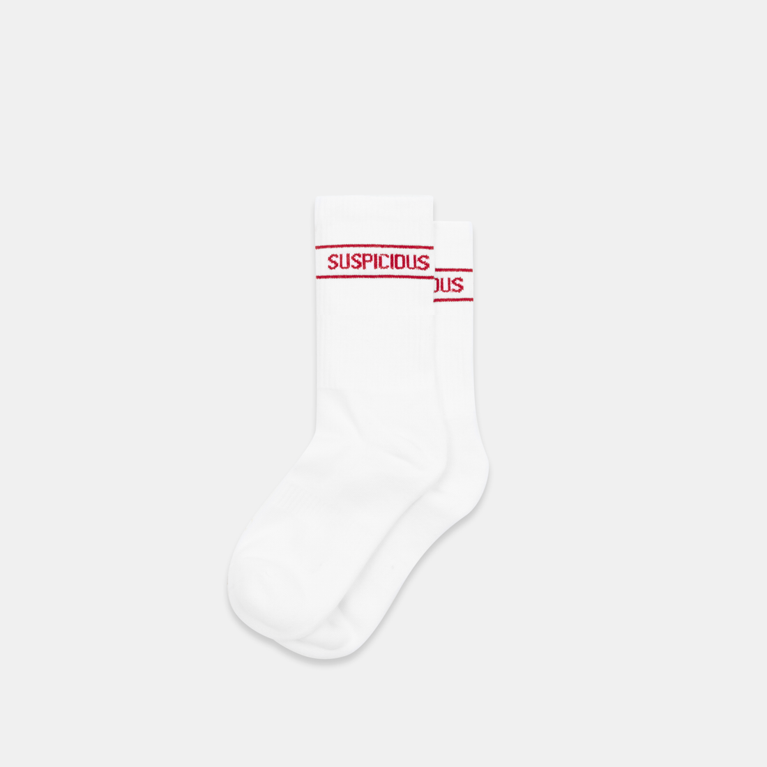 Winter1 / Striped Socks - White & Red