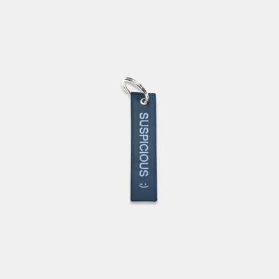 The Embroidered Keychain - Coastal Blue