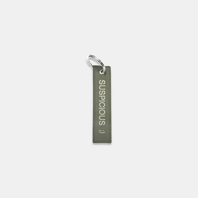 The Embroidered Keychain - Sage