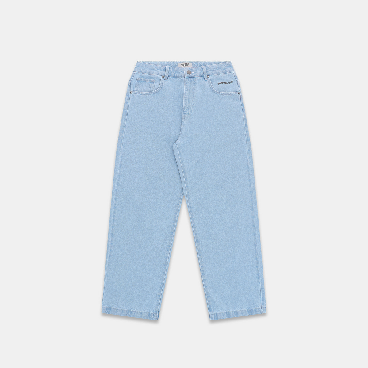 Wide Leg Denim - Bleached