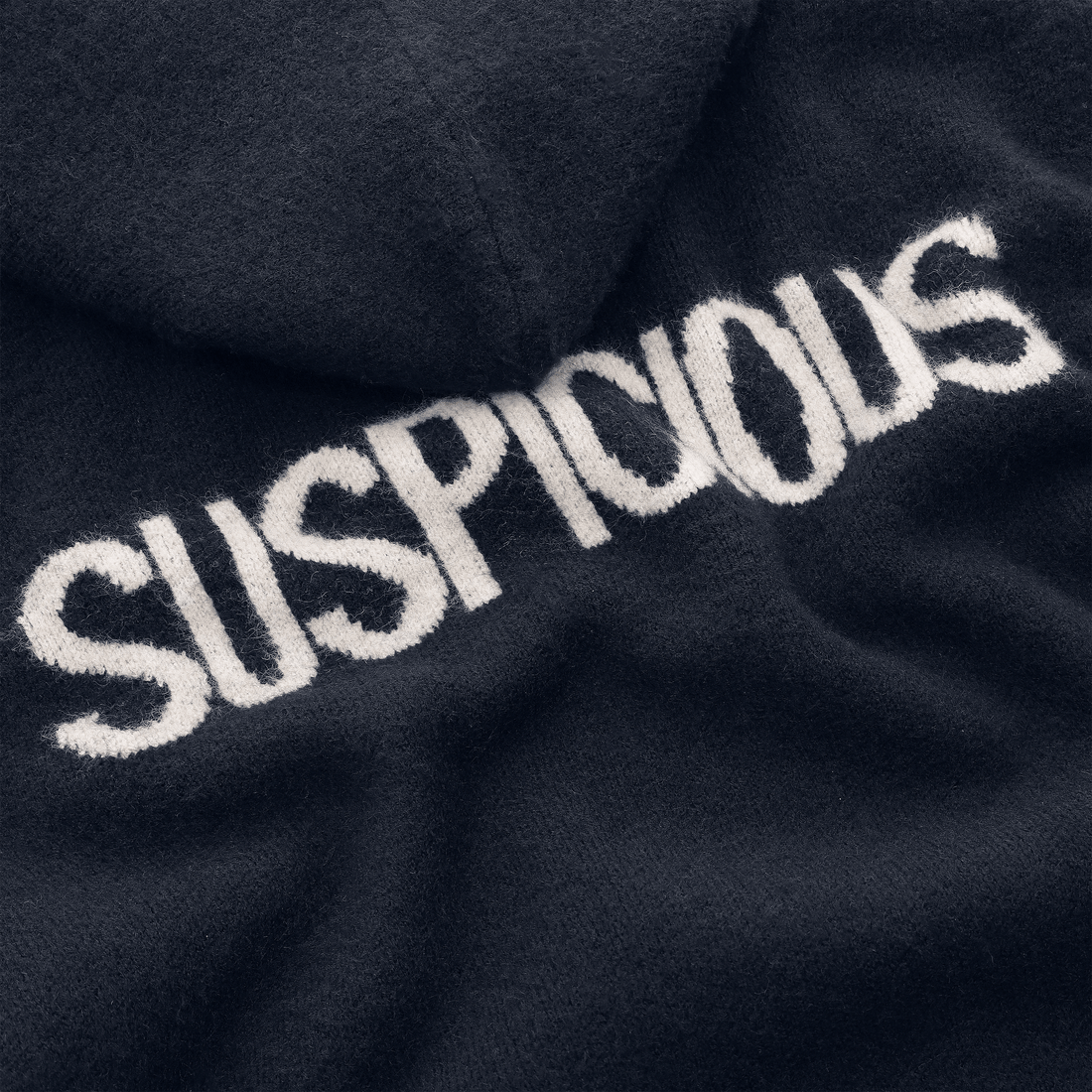 PL / The Suspicious Knitted Hoodie - Navy