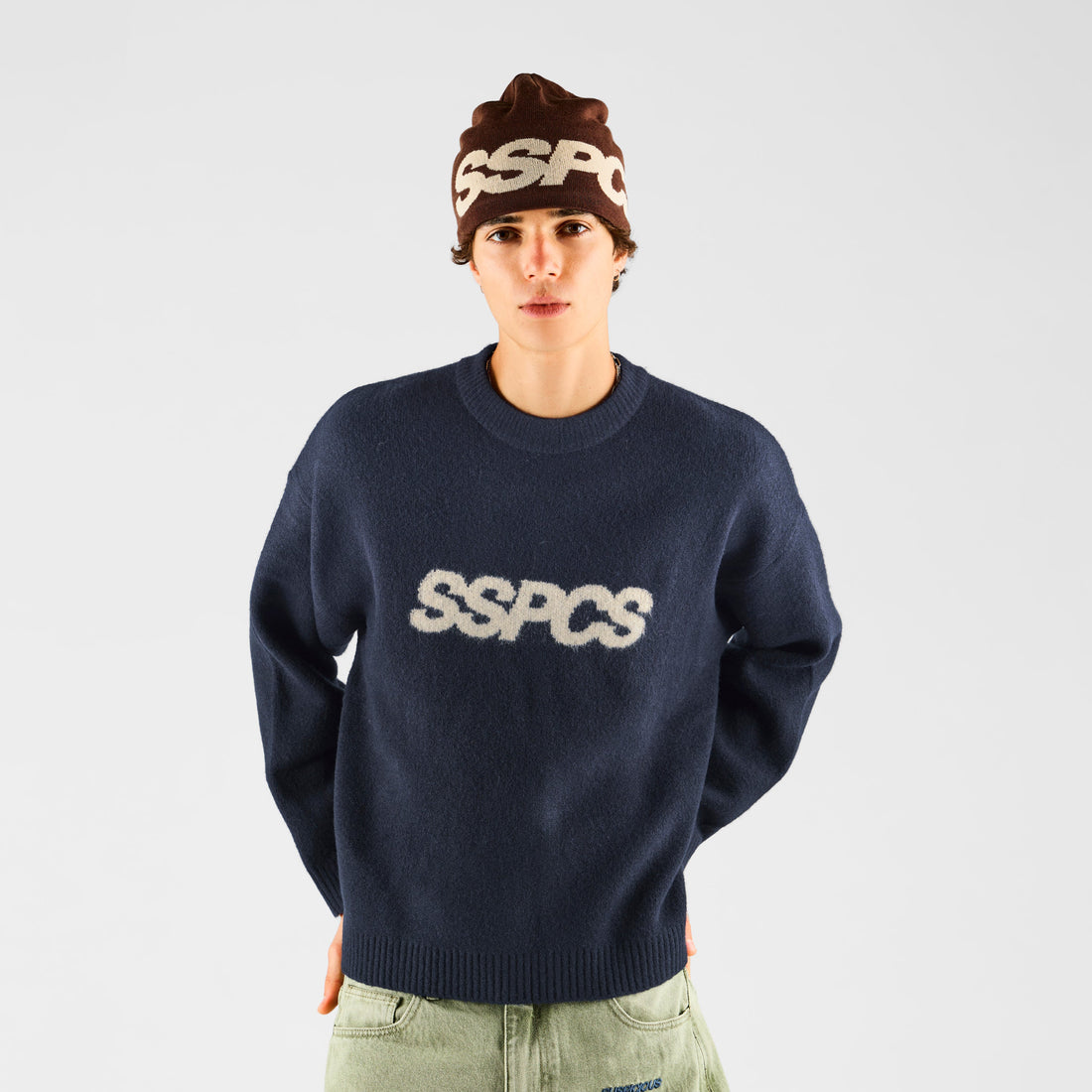 Fall 1 / Track Knitted Sweat - Navy
