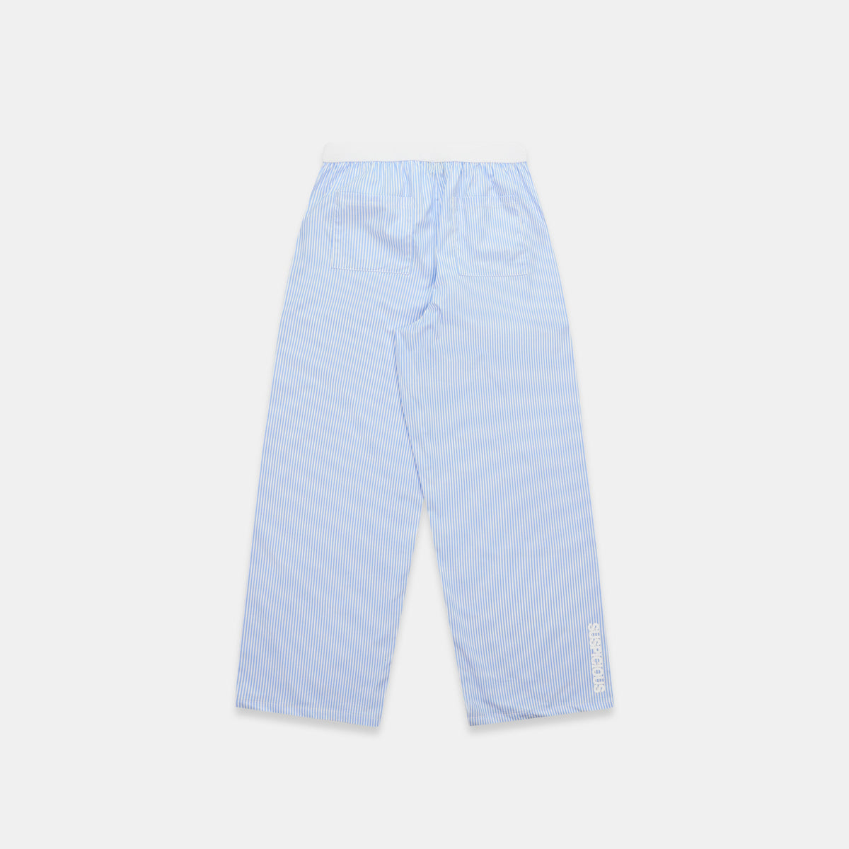 Spring 1 / Vertified Striped Cotton Pants - Blue