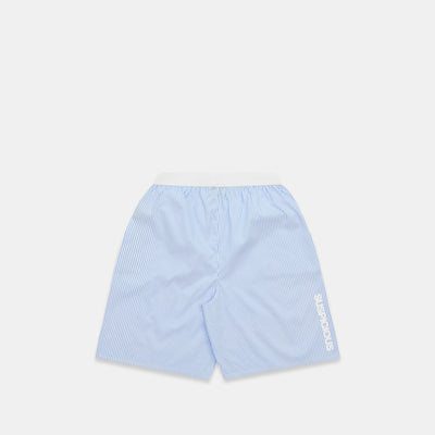 Spring 1 / Vertified Striped Cotton Shorts - Blue