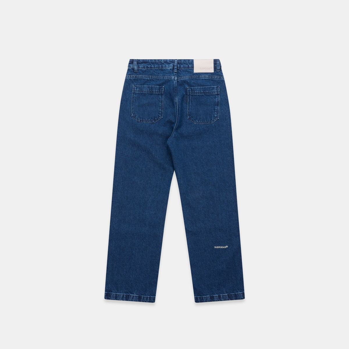 Wide Leg Denim - Dark Blue