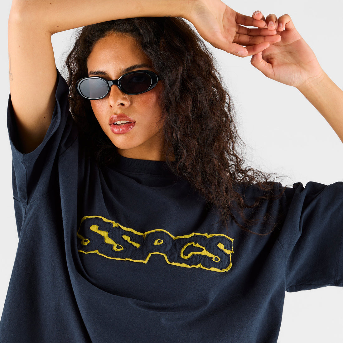 Summer Stripes / Yellow Layered SSPCS Applique Tee - Nightfall