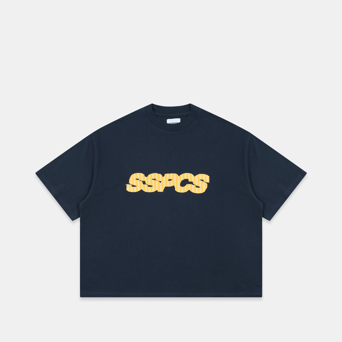 Summer Stripes / Yellow Striped SSPCS Applique Tee - Nightfall