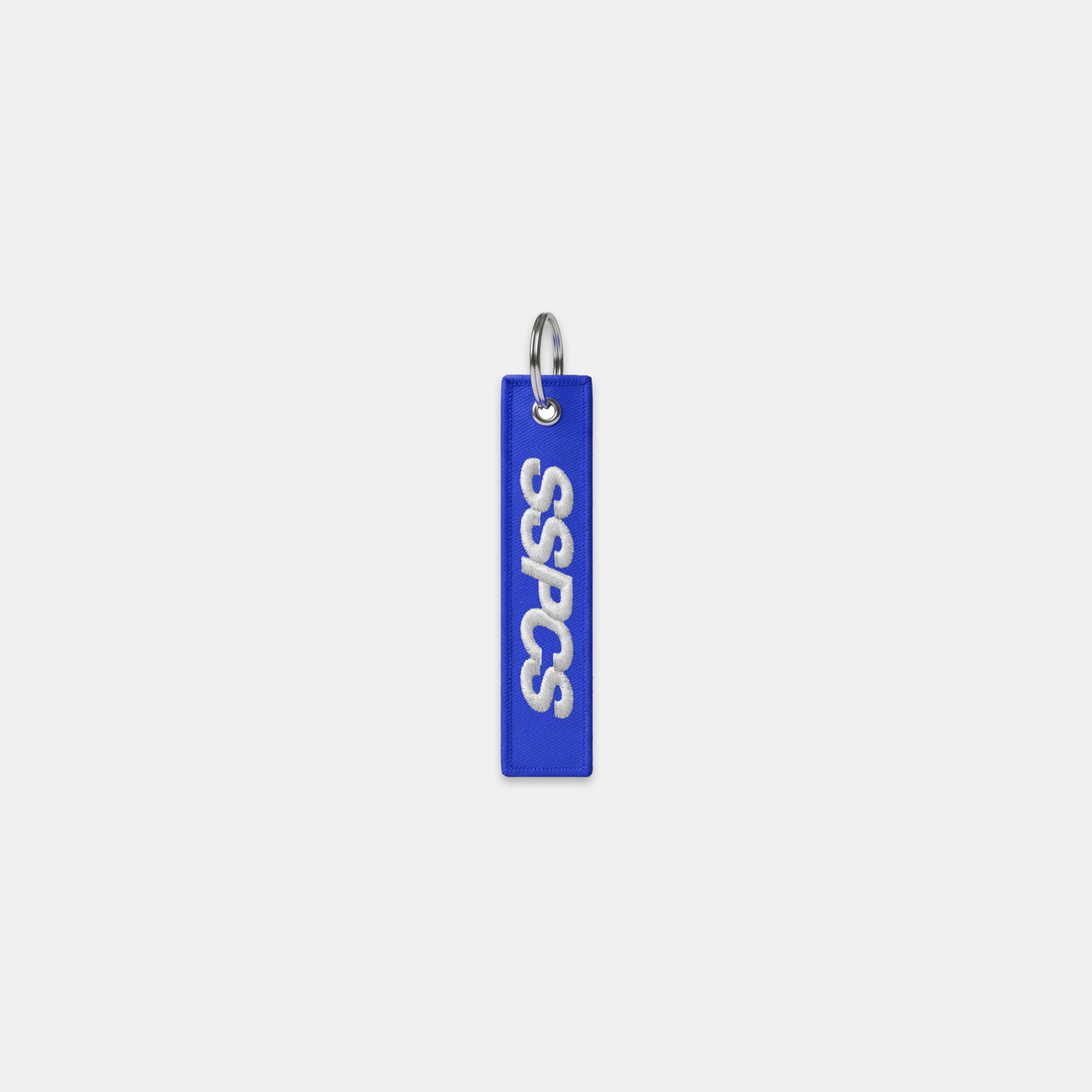 PL / Track Embroidered Keychain - Big Blue