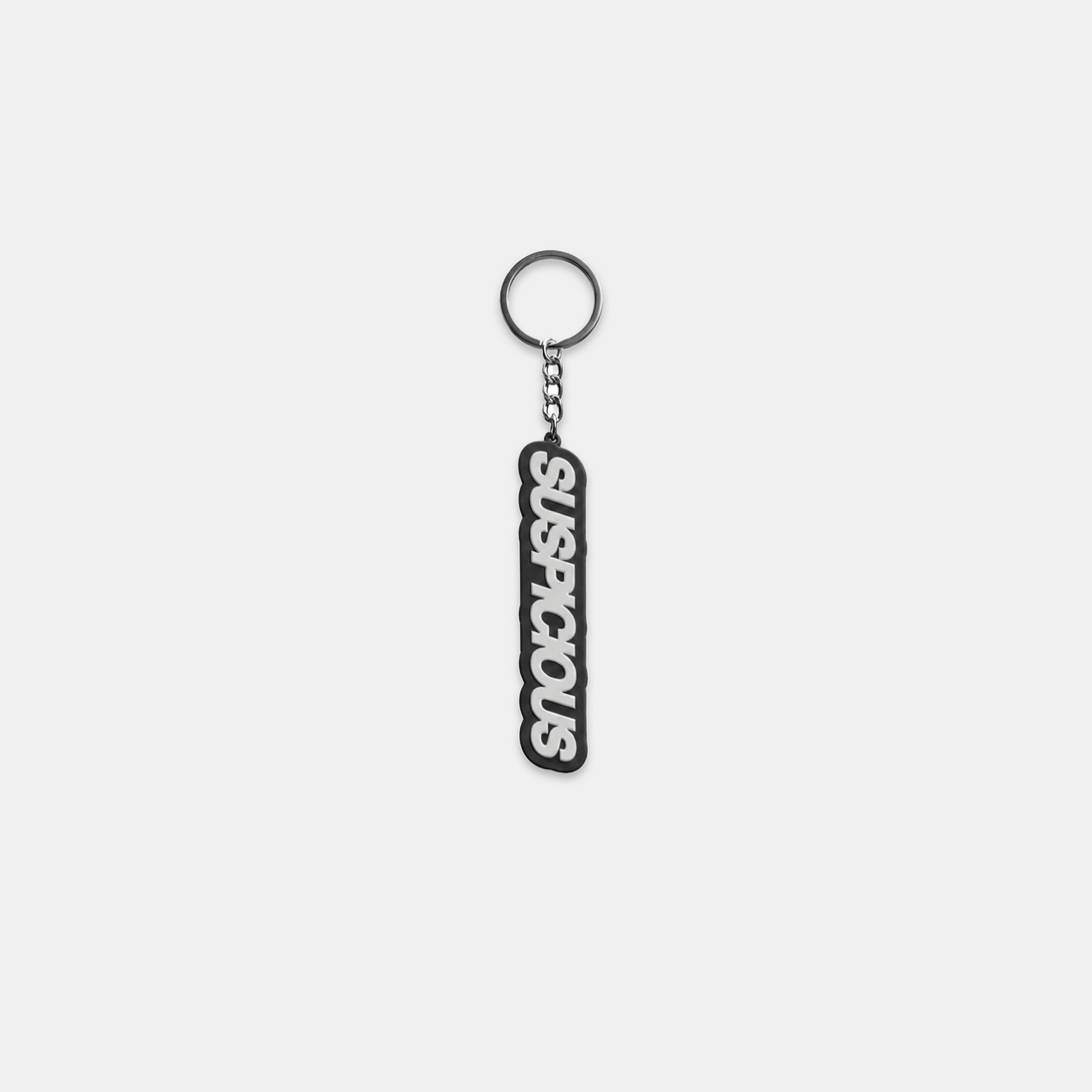 PL / Suspicious Rubber Keychain - Black
